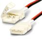 Preview: Clip-Verbinder mit Kabel (max. 5A) C1-28 für 2-pol. IP20 Flexstripes mit Breite 8mm, Pitch >12mm