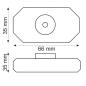 Preview: LED Dreh-Controller (Dimmer) weiß, 2A, max. 48 Watt, Rundstecker Anschluss