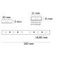 Preview: LED AQUA827 Flexband, 24V DC, 4,8W, IP68, 2700K, 5m Rolle, 60 LED/m