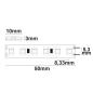 Preview: LED SIL830 Flexband, 24V DC, 9,6W, IP66, 3000K, 5m Rolle, 120 LED/m