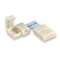 Preview: Clip-Eck-Verbinder (max. 5A) C1-212 für 2-pol. IP20 Flexstripes mit Breite 12mm, Pitch >12mm