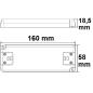Preview: LED Trafo 12V/DC, 0-50W, SELV, ultraflach