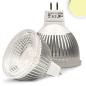 Preview: MR16 LED Strahler 6W GLAS-COB, 70°, warmweiß, dimmbar