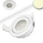 Preview: LED Einbaustrahler, weiß, 8W SMD, 120°, rund, warmweiß, dimmbar