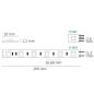 Preview: LED SIL825 Flexband, 24V DC, 14,4W, IP20, 2500K, 5m Rolle, 60 LED/m