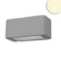 Preview: LED Wandleuchte Up&Down 4x3W CREE, IP54, silbergrau, warmweiß
