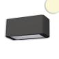 Preview: LED Wandleuchte Up&Down 4x3W CREE, IP54, anthrazit, warmweiß