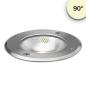 Preview: LED Bodeneinbaustrahler, rund Edelstahl, IP67, 7W COB, 90°, warmweiß