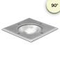 Preview: LED Bodeneinbaustrahler, eckig, Edelstahl, IP67, 7W COB, 90°, warmweiß