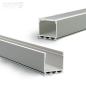 Preview: LED Aufbauprofil WING20, eloxiert L: 200cm
