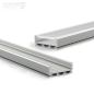 Preview: LED Aufbauprofil WING20 klein, eloxiert L: 200cm