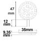 Preview: G4 LED 21SMD, 3W, neutralweiß, Pin seitlich