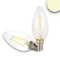 Preview: E14 LED Kerze, 2W, klar, warmweiß, dimmbar
