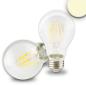 Preview: E27 LED Birne, 5W, klar, warmweiß, dimmbar