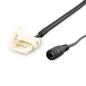 Preview: Clip-Rundstecker-Anschluss (max. 5A) für 2-pol. IP20 Flexstripes Breite 10mm, Pitch-Abstand >12mm