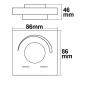 Preview: Sys-One single color 1 Zone Einbau-Drehknopf-Fernbedienung mit Batterie