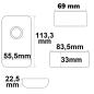 Preview: Wireless Touch weißdynamischer PWM-Dimmer mit Funk-Fernbedienung, 12-24V DC 2x6A