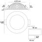 Preview: LED Downlight LUNA 15W, indirektes Licht, weiß, warmweiß, dimmbar