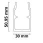 Preview: Montageschiene MR2 für Outdoor, 100cm