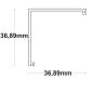 Preview: Abdeckung COVER16 opal/satiniert 200cm für Profil CORNER20