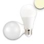 Preview: E27 LED Birne 15W A60, 240°, milky, warmweiß
