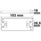 Preview: LED Trafo 24V/DC, 0-15W, SELV, ultraflach, schmal