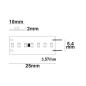 Preview: LED CRI940 Linear10 Flexband, 24V DC, 15W, IP20, 4000K, 5m Rolle, 280 LED/m
