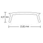 Preview: Abdeckung COVER1 opal/satiniert 250cm für Profil SURF12(FLAT)/DIVE12(FLAT)/ ROUND12