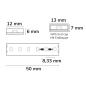 Preview: LED AQUA840 CC Flexband, 24V DC, 12W, IP68, 4000K, 15m Rolle, 120 LED/m