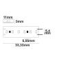 Preview: LED CRI965 Linear11 Flexband, 24V DC, 6W, IP54, 6500K, 5m Rolle, 180 LED/m