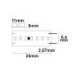 Preview: LED CRI930 Linear11 Flexband, 24V DC, 15W, IP54, 3000K, 5m Rolle, 280 LED/m