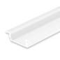 Preview: LED Einbauprofil DIVE12 FLAT Aluminium pulverbeschichtet weiß RAL 9010, 200cm