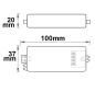 Preview: DALI 1 Adresse PWM-Dimmer 12-36V, 1 Kanal, 12-36V 8A, 48V 4A