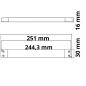 Preview: LED Trafo 24V/DC, 0-30W, SELV, ultraflach, ultraschmal