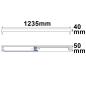 Preview: Halterung für T8 Röhren 120cm, verkabelt, ohne VG