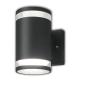 Preview: Wandleuchte Up&Down 2xGX53, IP54, LxBxH 130x100x166, anthrazit, exkl. Leuchtmittel