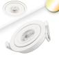 Preview: LED Einbaustrahler SUNSET mit variabler Tiefe, weiß, 9W, 45°, 2000-2800K, Dimm-to-warm