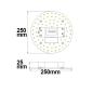 Preview: LED Umrüstplatine ColorSwitch 2600|3100|4000K, 250mm, 25W, mit Magnet
