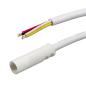 Preview: Mini-Plug RGB Anschlussfassung female, 1m, 4-polig, IP54, weiß, max. 48V/6A