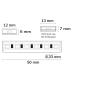 Preview: LED AQUA RGB Linear Flexband, 24V DC, 12W, IP67, 5m Rolle, 120 LED/m