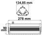 Preview: LED Fluter/Hallenleuchte LN 3x 50W, 30x70°, IK10, IP65, 1-10V dimmbar, neutralweiß