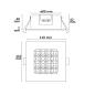 Preview: LED Downlight Prism blendungsreduziert 10W, IP54, neutralweiß, dimmbar