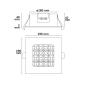 Preview: LED Downlight Prism blendungsreduziert 18W, IP54, neutralweiß, dimmbar