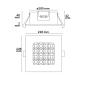 Preview: LED Downlight Prism blendungsreduziert 25W, IP54, neutralweiß, dimmbar