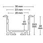 Preview: LED Einbauprofil IL-ALU20 eloxiert, 200cm