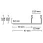 Preview: LED Trockenbauprofil Abschluss, 200cm