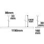 Preview: LED Hängeleuchte Raster Up&Down, 30W+30W, anreihbar, UGR<6, silber, 4000K, 1-10V dimmbar