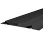 Preview: LED Trockenbau-Leuchtenprofil Double Curve, schwarz pulverbeschichtet RAL 9005, 200cm