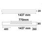 Preview: FastFix LED Linearsystem S 1.5m Balken mit 70cm 3PH Stromschiene