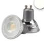 Preview: GU10 LED Strahler 5W, 45°, prismatisch, neutralweiß, dimmbar, CRI90